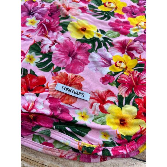 Posh Peanut Malana Floral Bamboo Patoo Blanket 40x40" - Picture 2 of 9